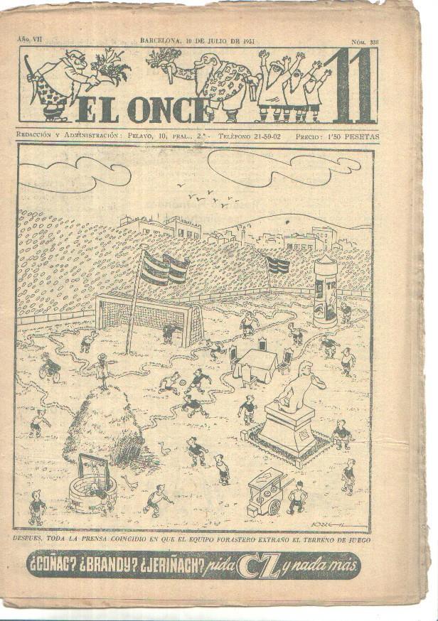 El Once revista deportiva numero 338 (10.7.1951)