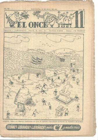 El Once revista deportiva numero 338 (10.7.1951)