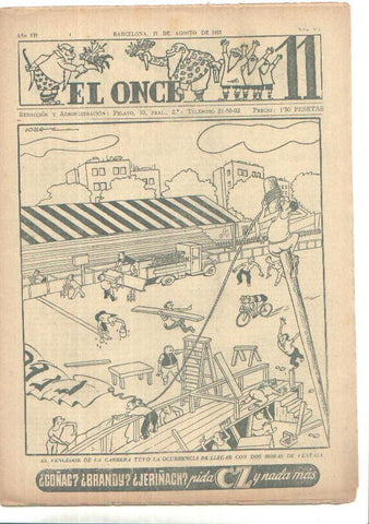 El Once revista deportiva numero 344 (21.8.1951)