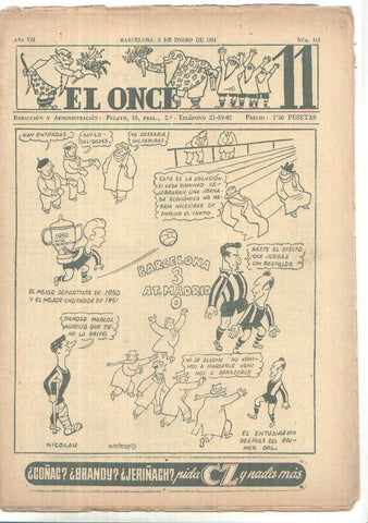 El Once revista deportiva numero 312 (9.1.1951)