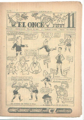 El Once revista deportiva numero 314 (23.1.1951)