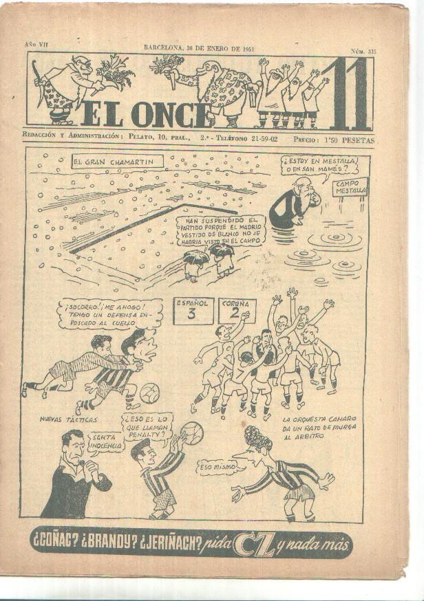 El Once revista deportiva numero 315 (30.1.1951)