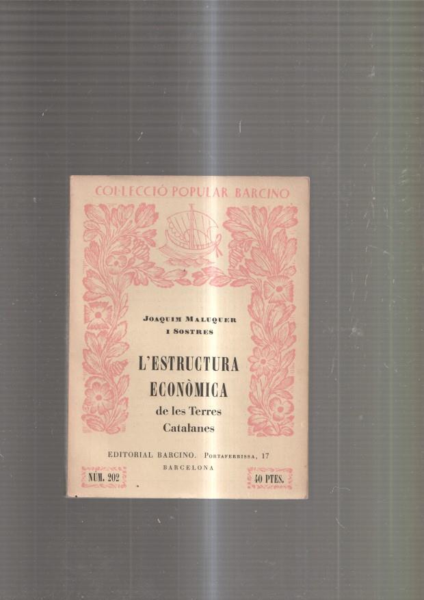 L estructura economica de les terres catalanes