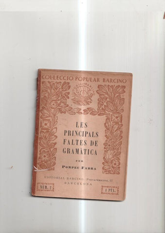 Les principals faltes de Gramatica