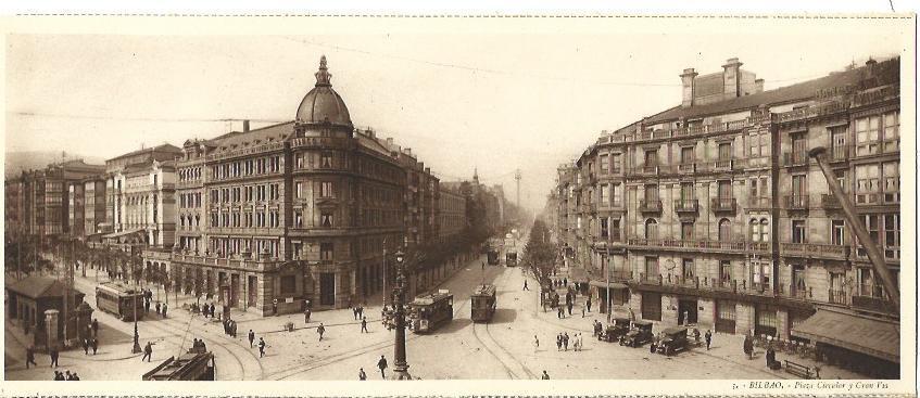 POSTAL A6258: Plaza Circular en Bilbao