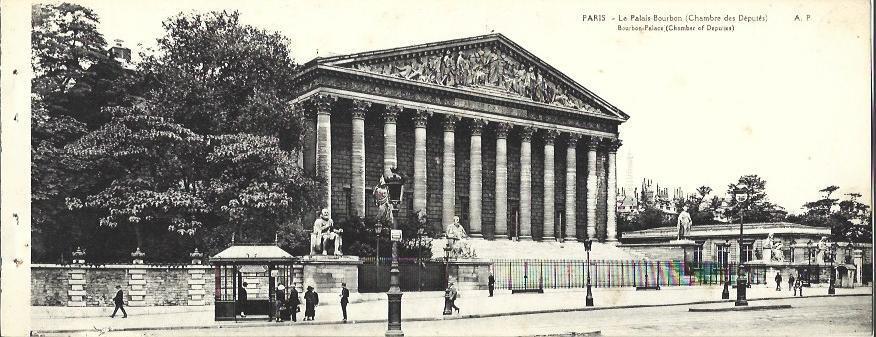 POSTAL A6269: Palais Bourbon en Paris