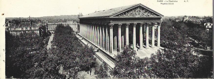 POSTAL A6272: Paris, La Madeleine