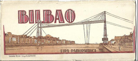 POSTAL A6248: Portada Bilbao, tira panoramica