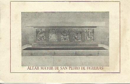 POSTAL A6224: Altar mayor de Sant Pere de Figueres