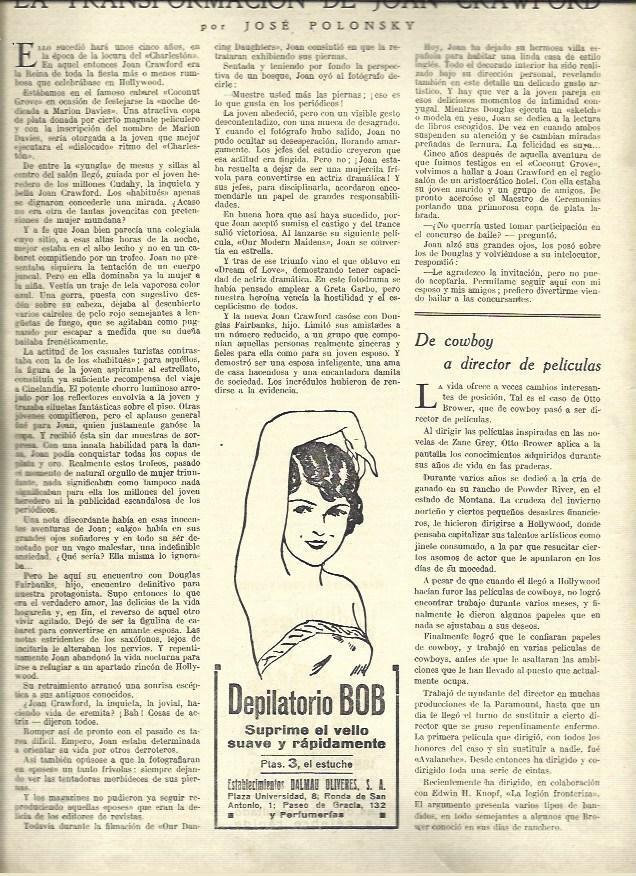 LAMINA 37454: Publicidad de Depilatorio Bob
