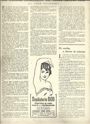 LAMINA 37454: Publicidad de Depilatorio Bob