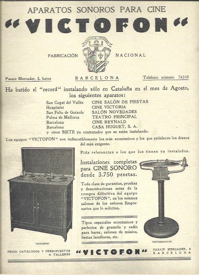 LAMINA 37456: Publicidad de Victofon