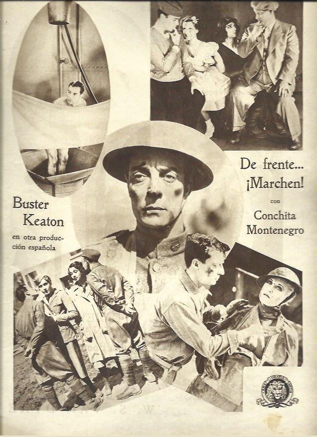 LAMINA 37458: Buster Keaton en De frente Marchen!