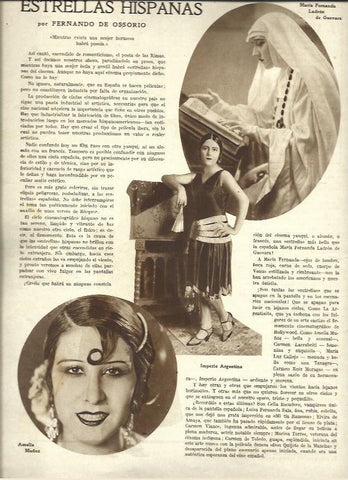 LAMINA 37464: Maria Fernanda Ladron de Guevara, Amelia Muñoz e Imperio Argentina