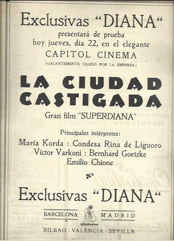 LAMINA 37440: Publicidad de La ciudad castigada