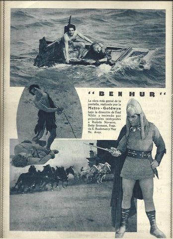 LAMINA 37430: Escenas de Ben Hur con Ramon Novarro