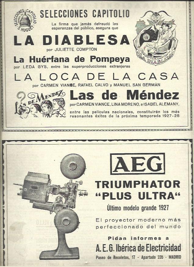 LAMINA 37426: Publicidad de La Diablesa y AEG