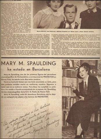 LAMINA 37500: Mary M Spaulding en Barcelona