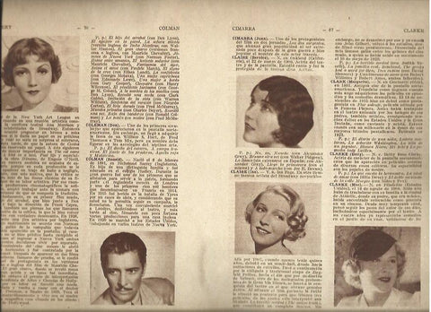 LAMINA 37503: Claudette Colbert y otros artistas