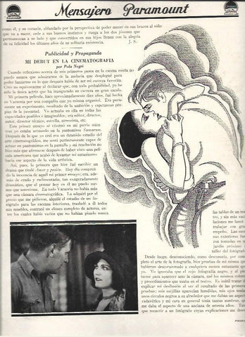 LAMINA 37510: Pola Negri