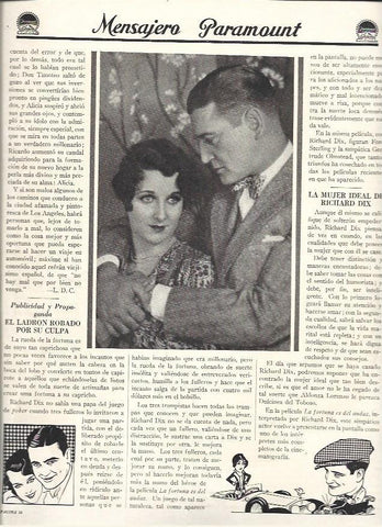 LAMINA 37512: Richard Dix