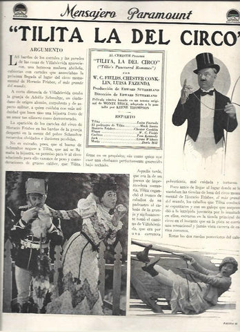 LAMINA 37517: Ficha y escenas de Tilita la del circo