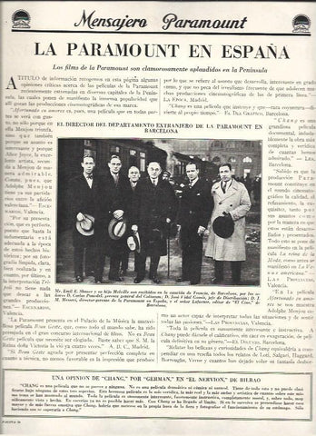 LAMINA 37521: Directivos de Paramount en Barcelona