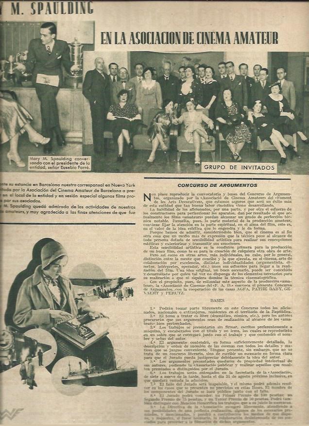 LAMINA 37481: Mary M. Spaulding en la Asociacion Cinema Amateur