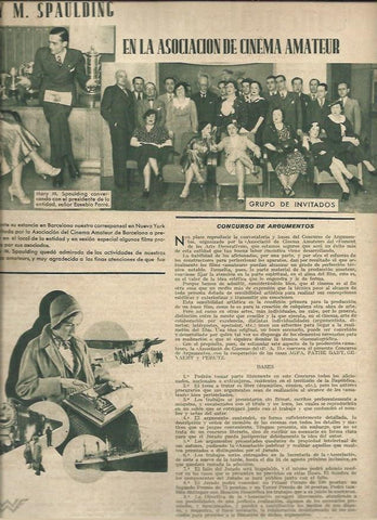 LAMINA 37481: Mary M. Spaulding en la Asociacion Cinema Amateur