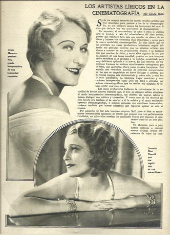 LAMINA 37413: Grace Moore y Jeannette MacDonald