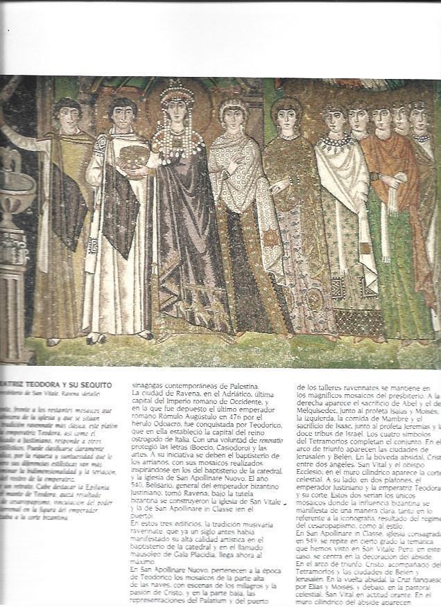 LAMINA 37337: Teodora y su seuito, mosaico en Ravena