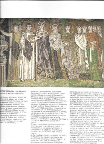 LAMINA 37337: Teodora y su seuito, mosaico en Ravena