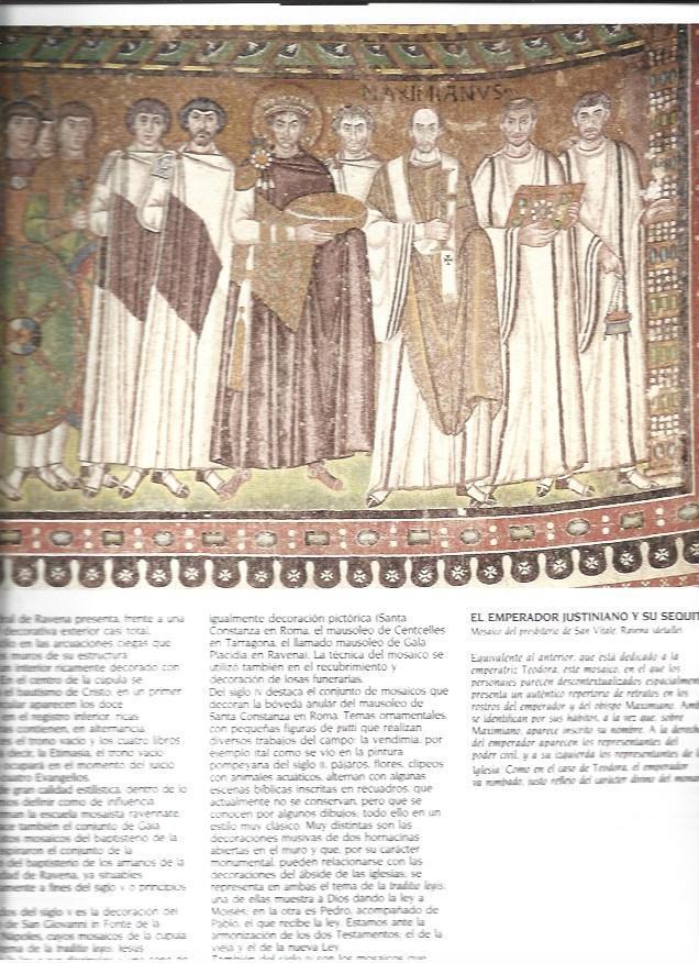 LAMINA 37338: El emperador Justiniano, mosaico en Ravena