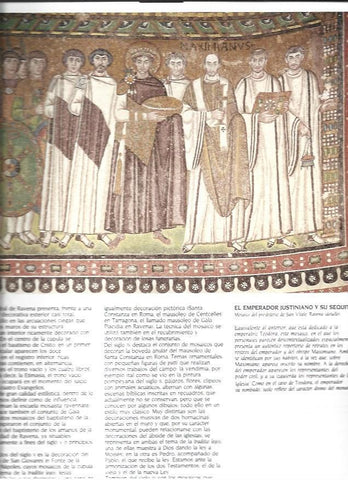 LAMINA 37338: El emperador Justiniano, mosaico en Ravena