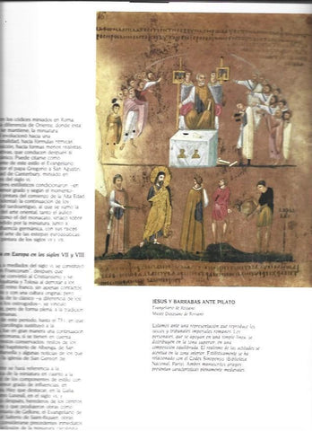 LAMINA 37340: Jesus y Barrabas ante Pilato del Evangelio de Rossano