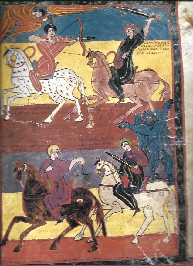 LAMINA 37346: Los Cuatro Jinetes del Beato de Valcavado