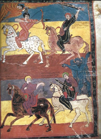 LAMINA 37346: Los Cuatro Jinetes del Beato de Valcavado