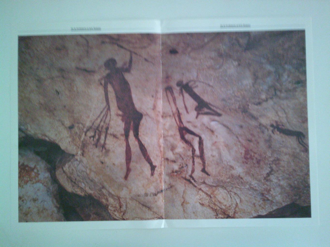LAMINA 37300: Pintura con figuras humanas, Zimbabwe