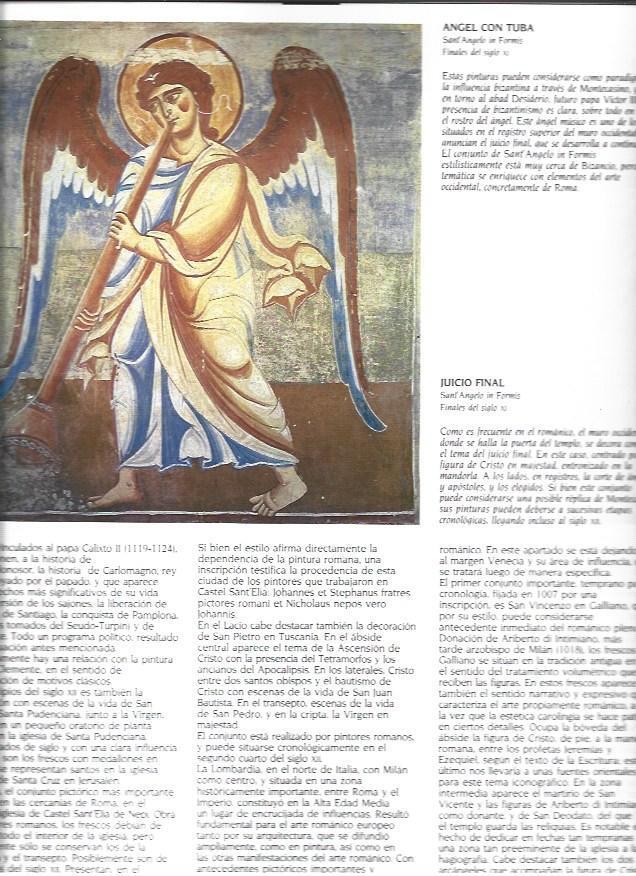 LAMINA 37354: Angel con tuba de Sant Angelo in Formis