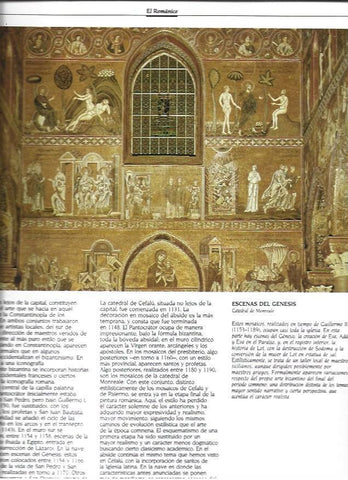 LAMINA 37356: Escenas del Genesis de la Catedral de Monreale