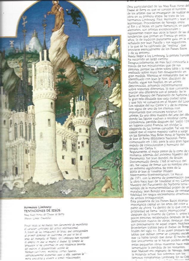LAMINA 37392: Tentaciones de Jesus, por los hermanos Limbourg