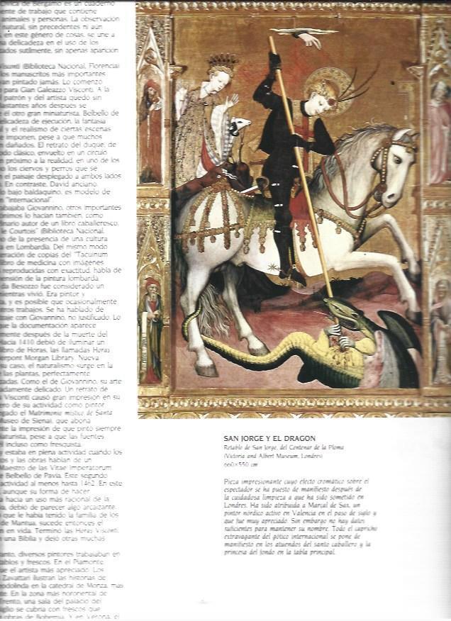 LAMINA 37395: San Jorge y el Dragon del Retablo del Centenar de la Ploma