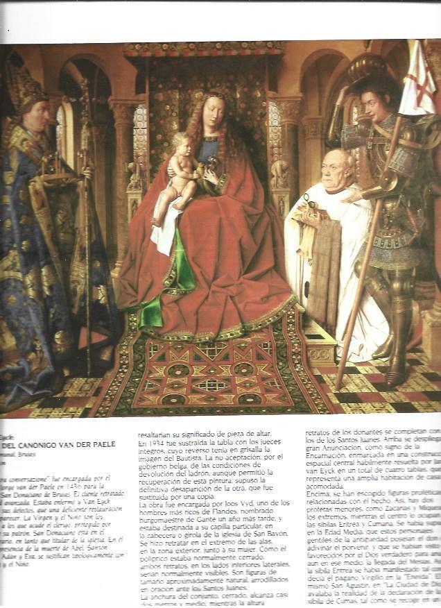 LAMINA 37406: Virgen del Canonigo Van Der Paele, por Van Eyck