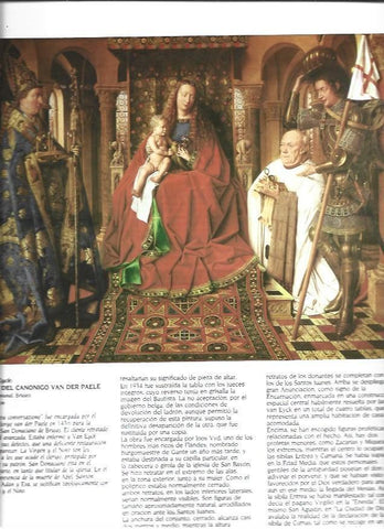 LAMINA 37406: Virgen del Canonigo Van Der Paele, por Van Eyck