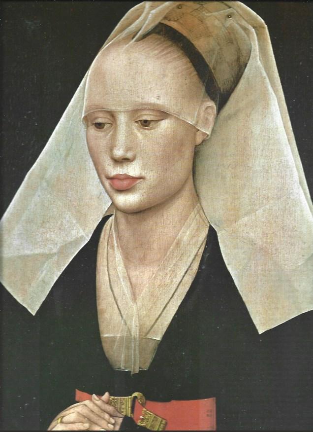 LAMINA 37407: Retrato femenino, por Van der Weyden