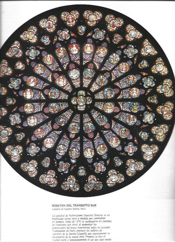 LAMINA 37380: Roseton de la Catedral de Notre Dame de Paris