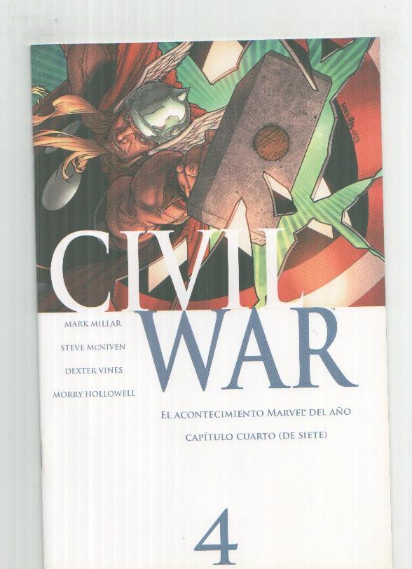 Panini: Civil War numero 4 (version 2, con suplemento informativo adicional)