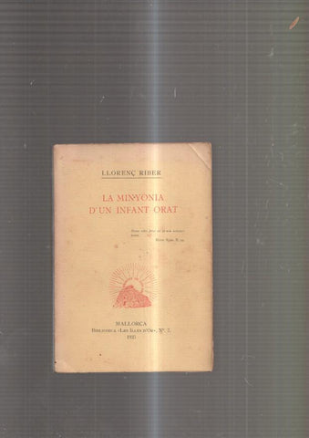 La Minyonia d'un infant orat