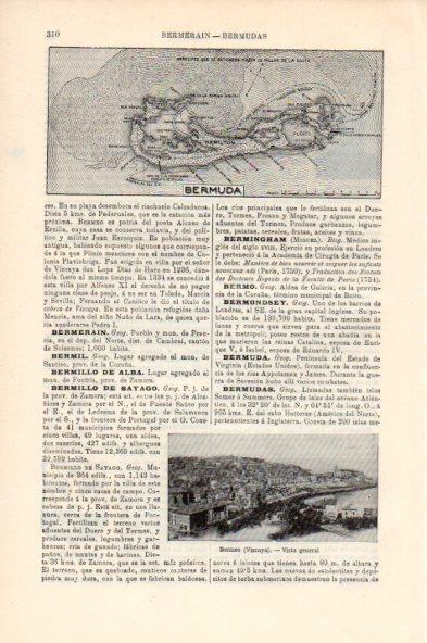 LAMINA V44006: Vista general de Bermeo, Vizcaya
