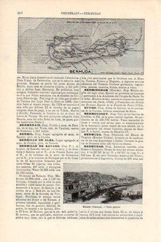 LAMINA V44006: Vista general de Bermeo, Vizcaya